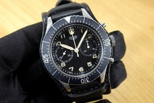 HEUER 43 mm 1550 SG Bundeswehr Flyback Chronograph TRITIUM EULIT Band NEU