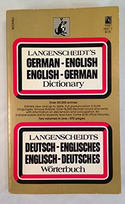 #ad #ad GERMAN ENG DICT ACCEPTABLE $6.39