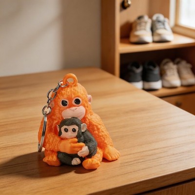 3D Affe Schlüsselanhänger Tasche Dekoration für jedes Alter geeignet auffäll