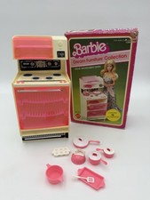 Vintage Barbie Dream Furniture Stove Microwave Collection In Box 1978 Pots Pans