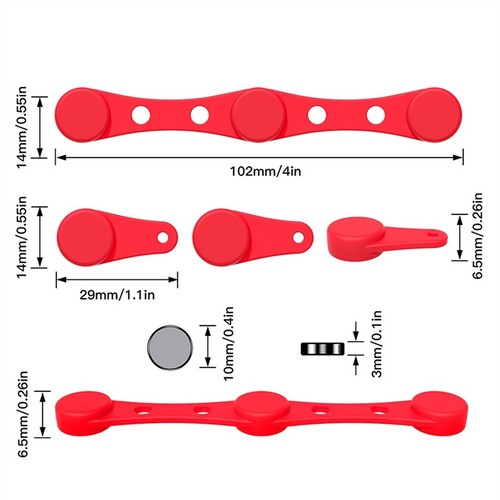 Hebilla magnética de silicona diseñada para freidora de aire mantiene el papel pergamino de forma segura - Imagen 15 de 60