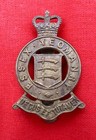 Essex Yeomanry Brass Cap Badge with Slider - Uncleaned