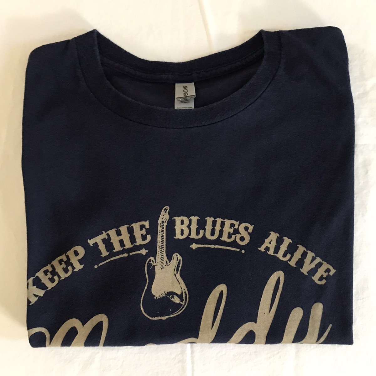 Muddy Waters KEEP THE BLUES ALIVE Tshirt Gildan 3XL Blue Heavy Cotton Chicago View 6