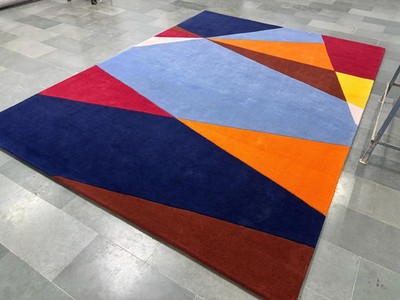 New Premium Aesthetic Color Multicolor Hand Tufted Nz Wool Rug Design Carpet Rug