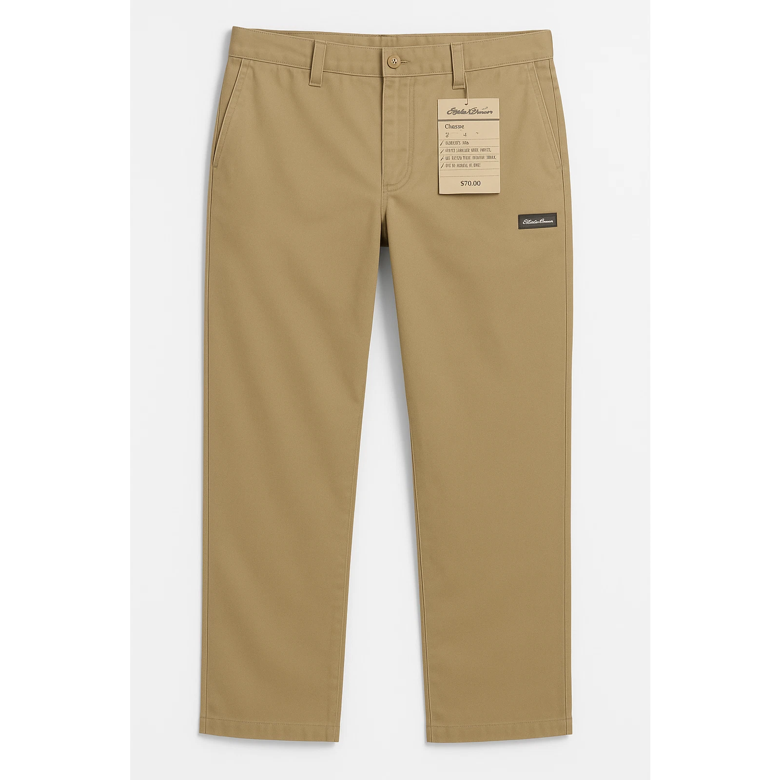 Eddie Bauer Pants Mens 38x30 Beige Khaki Straight Leg Classic Fit Chino NWT