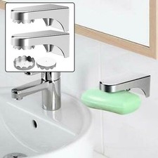 Magnetische Seifenschale Aus Edelstahl – Rund, 50 Mm, Silber, Einfach An Der Wand Montierbar
