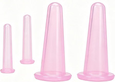 Facial Cupping Therapy Set Silicone Vacuum Cups for Face and Eye Anti Cellulite