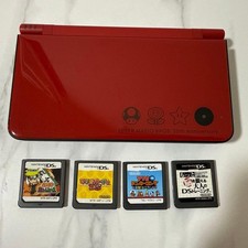 Nintendo DSi LL Mario 25th Anniversary Red with Game,Japanese Region Lock
