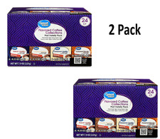 Great Value Medium Roast Ground Coffee Pods Variety Pack, 7.9 oz, 24 Count 2 Pk