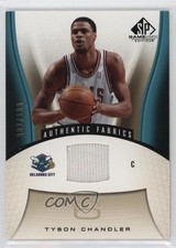 2006-07 SP Game Used Edition Authentic Fabrics Gold /100 Tyson Chandler #110 k4s