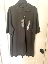 Cherokee Mens Ultimate Polo Shirt Size L Army Green Short Sleeves NWT