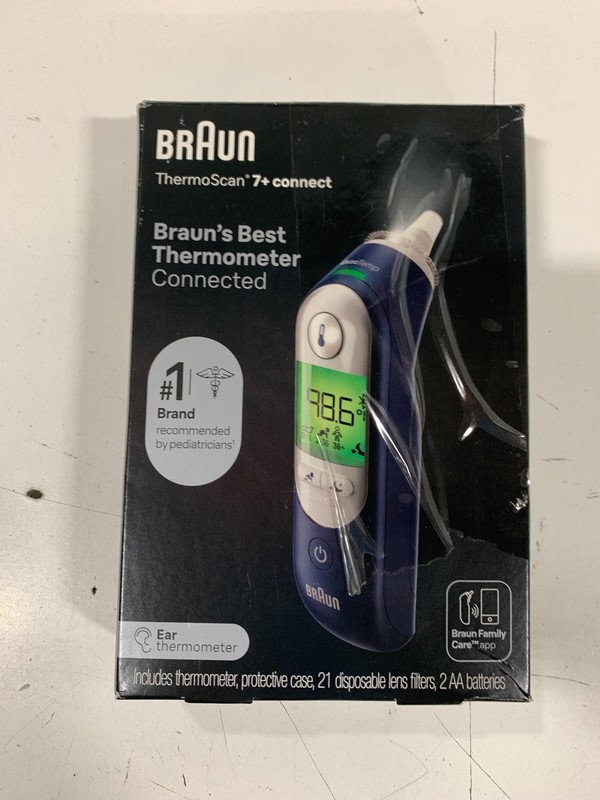 BRAUN ThermoScan 7+ Connect Digital Ear Thermometer Model: IRT6575USV1