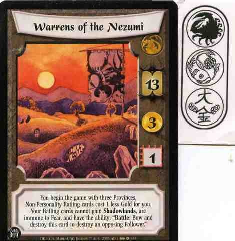 Warrens of the Nezumi Ungraded L5R: Diamond Edition