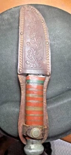 Vintage Kinfolks 368 Hunting Knife Fixed Blade with Original Sheath Buy It Now