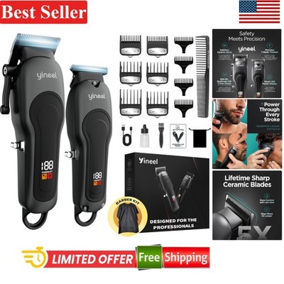 Super Quiet All-in-One Hair Clippers & Beard Trimmer Set - Ideal for Men & Women