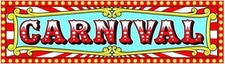Carnival Plastic Banner 17  X 60  