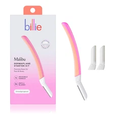 - Dermaplane Starter Kit - Reusable Handle + 3 Refill Blades - Remove Facial Hai