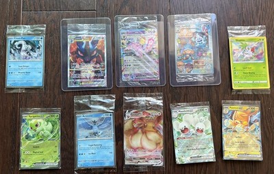 Pokémon TCG (10 cards) Sealed Promo Lot: S&V Crown Zenith Lucario Espeon Eevee 