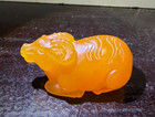 Rare Vtg. Chinese HK Export Translucent Stone Sculpture — photo 1