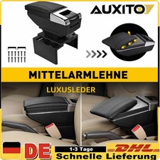 Auto Mittelarmlehne mit Staufach Armlehne Kunstleder Schwarz Universal NEU