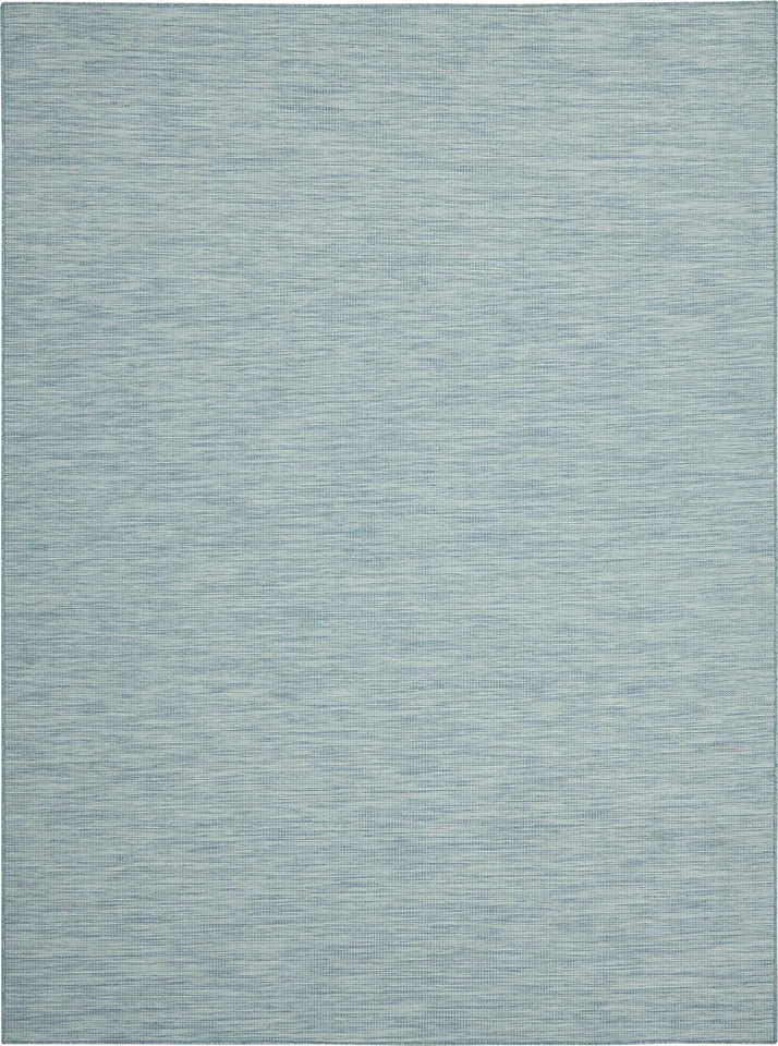 Alfombra rectangular de exterior Aqua 7 X 10 tejido plano de bajo mantenimiento para interior exterior... Foto 4 de 4