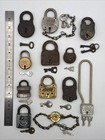 12 Vintage Padlocks W/ Keys Corbin YALE Eagle DeLuxe Skeleton Myson — photo 3