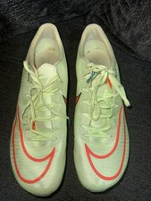 NIKE Air Zoom Maxfly Barely Volt Orange Hurdle Track Spikes Shoes Mens Sz 10