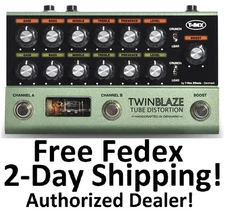 New T-Rex TwinBlaze Two Channel Tube Distortion Guitar Effects Pedal Twin Blaze