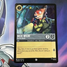  Nick Wilde Sly Fox Sleuth 178/204 Whispers in the Well Disney Lorcana Regular 