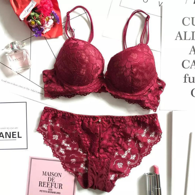 Women's Lingerie Romantic Lace Bra Sets Underwear Set Push Up Bras And Panty Set eBay