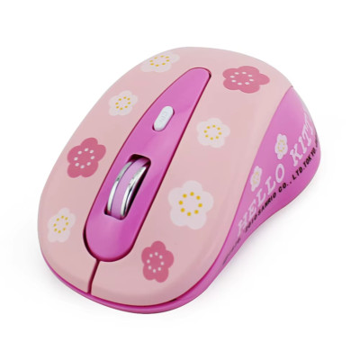 Mute KT Cat Wireless Mouse Girl Gaming Gifts Cute Pink Mouse Extra Long Battery