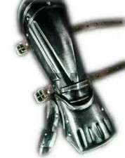 Medieval Larp Steel Armor Bracers On Fair/Pair Of Arm Protection/Metal Gift For
