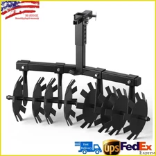 32" Width Cut Disc Plow Harrow w/ Universal 2" Receiver Hitch Mount for ATV/UTV