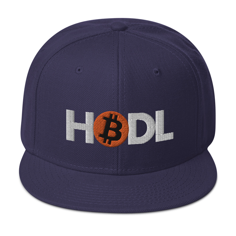 Bitcoin Hold Snapback Cap BTC Crypto Trader Gift Embroidery Hat | eBay