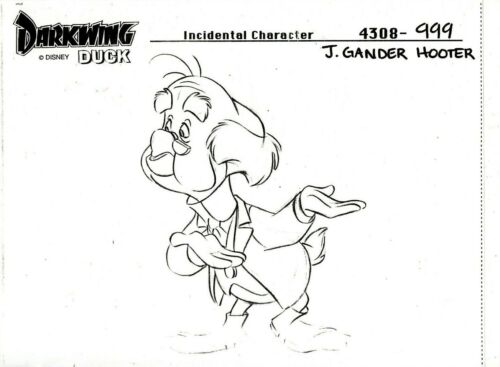 DARKWING DUCK 1991 Production Studio Copy J GANDER HOOTER Model Sheet Guide Page - Picture 1 of 4