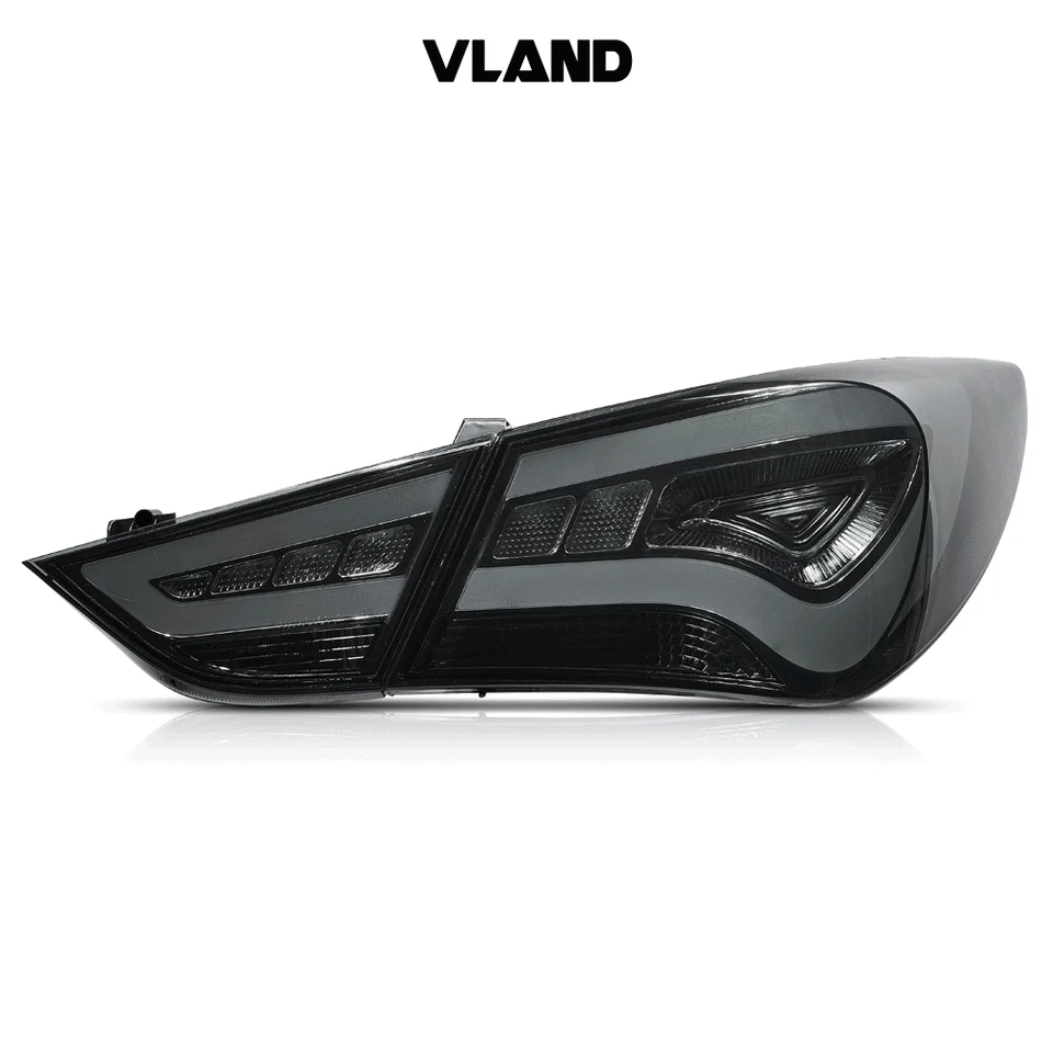 Luces traseras para Hyundai Sonata 2011-2014 lente ahumada luces traseras LED lámpara izquierda+derecha Foto 2 de 4