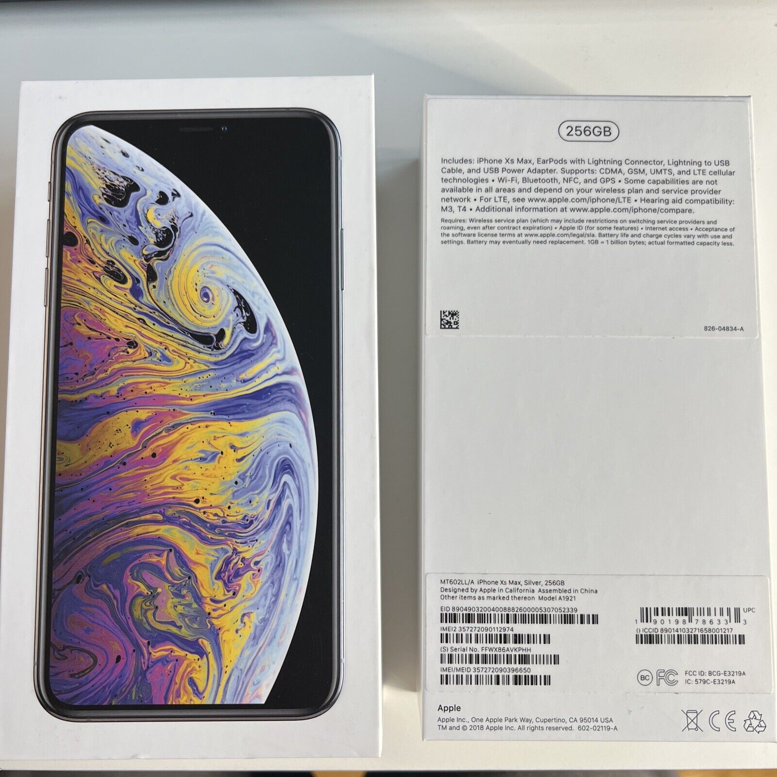 Empty box* iPhone XS Max, 256GB, Silver, no phone included | eBay