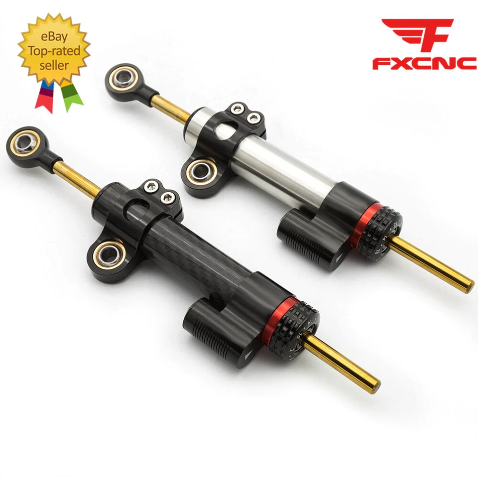 For Kawasaki Z1000 2003-2009 Carbon Fiber Steering Damper Bracket Mount Kit CNC - Изображение 2 из 4