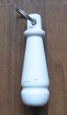alter WC Porzellan Griff, (Nr.3) alt, Gebrauchsspuren, Länge ca 10,5 cm