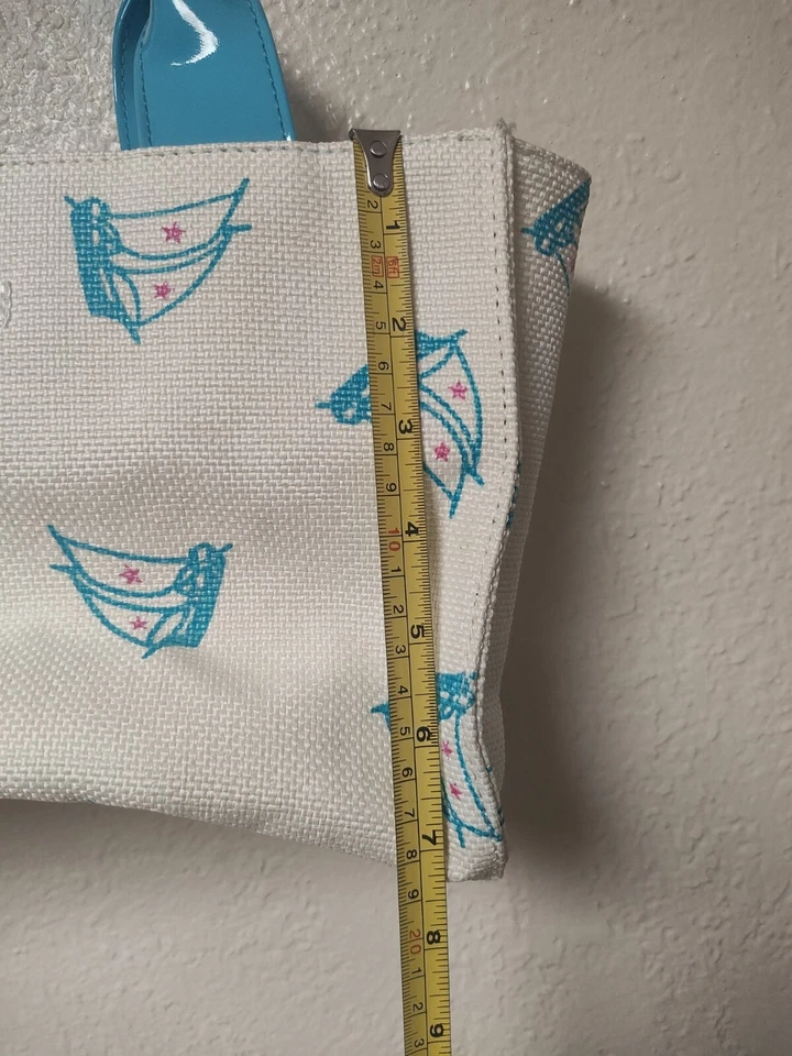 Samantha Thavasa 托特包白色蓝色女式帆船  — 第 4/4 张图片