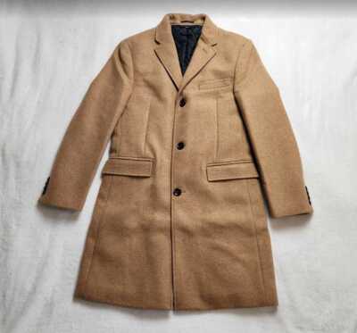 New men's 38 J Crew Factory Thompson overcoat top coat in Heather Acorn  topcoat