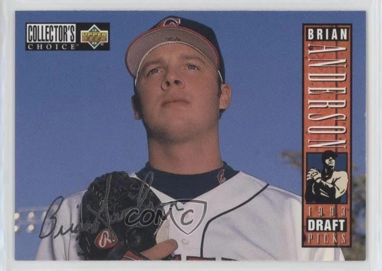 1994 Collector's Choice 1993 Draft Picks Gold Signature Brian Anderson Rookie RC