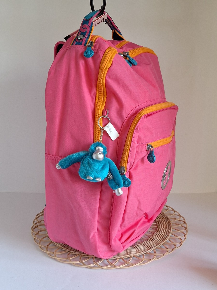 Kipling Seoul Flash Pink Chain backpack, large NWT Kipling Seoul Extra Large 17 main image 2