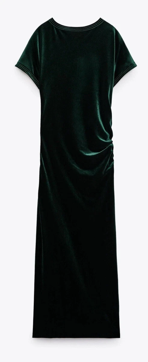 Zara Green Velvet Dresses for Women for sale | eBay