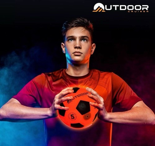 Outdoor Cruiser Light Up Soccer Ball Led #5 Official Size w/Pump & Batteries New - Picture 13 of 13