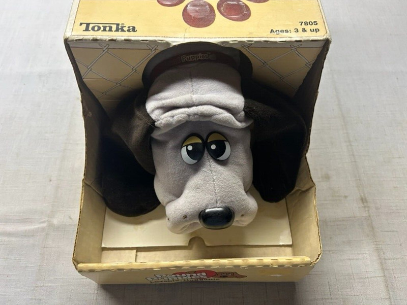 Vintage TONKA Large Pound Puppy Puppies Dog Plush W/Box 7805 - Used