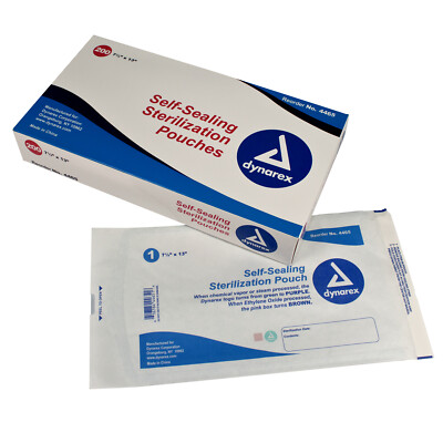 Self Seal Sterilization Pouches 7.5'' x 13''  (200 pcs)  #4465 20%OFF &