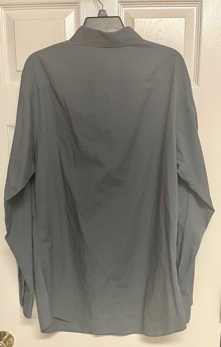 Murano Ultimate Modern Comfort Mens Shirt Size XLT Cotton Blend Gray - Picture 4 of 7