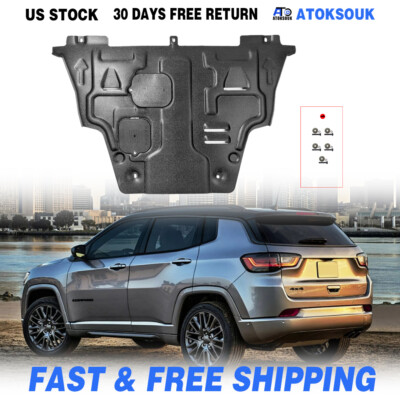 For Jeep COMPASS 2017-2021 Under Engine Splash Guards Front Engine Mud Flaps