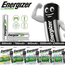 Energizer AAA AA Rechargeable Batteries 2000 800 700 500 mAh Pre Charged Battery